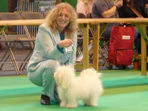 Shiarita Springtime Dream at Bellablake winning her class at Crufts 2012